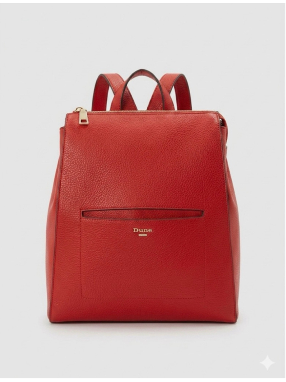 Dune London Red Faux Leather Backpack One Size